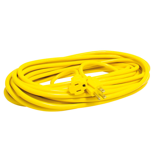 Extensión Eléctrica Uso Rudo Aterrizada Color Amarillo, 5 M Surtek DS