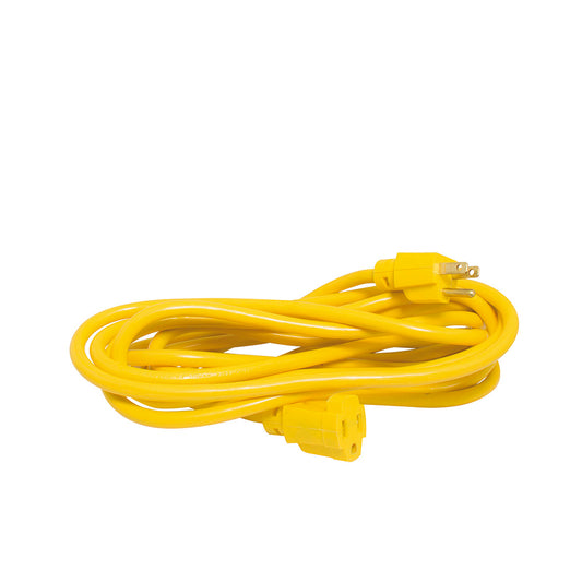 Extension Eléctrica Uso Rudo Aterrizada Color Amarillo, 7.6 M Surtek DS