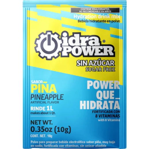 Bebida Hidratante 10 G. Sabor Piña Sin Azucar Para 1 Lt 77301 Idrapower