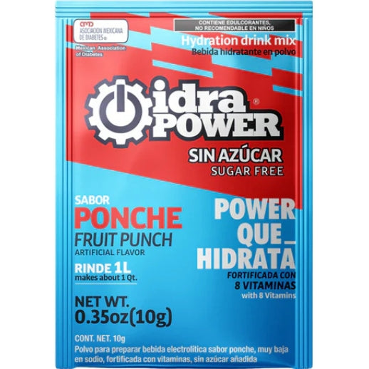 Bebida Hidratante 10 G. Sabor Ponche Sin Azucar Para 1 Lt 76276 Idrapower