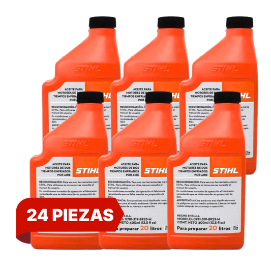 Caja Con 24 Pzs - Aceite Naranja 400 Ml 2 Tiempos P/20 Lt 0781-319-8923 Stihl $97.95 C/U