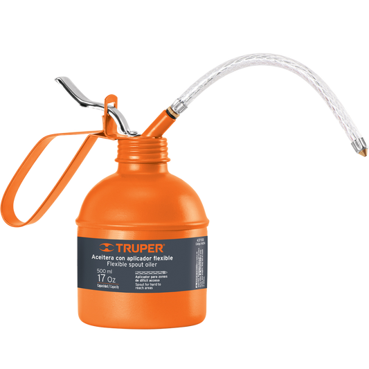 Aceitera De 500 Ml (17 Oz) Con Aplicador Flexible 14874 Truper