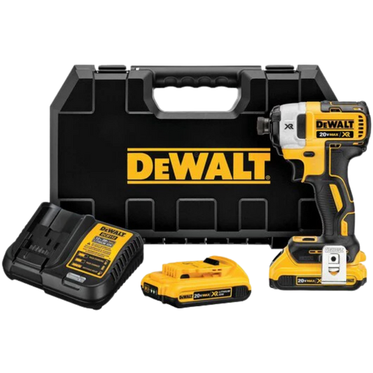 Atornillador De Impacto 1/4" Inalámbrico 20 V Con Cargador Y 2 Baterías DCF887D2-B3 Dewalt