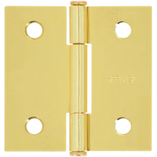 Bisagra Cuadrada 2' Latonado Cabeza Plana Hermex 43235 Truper