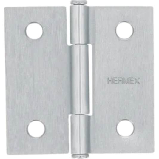 Bisagra Cuadrada 2' Satinado Cabeza Plana Hermex 43259 Truper
