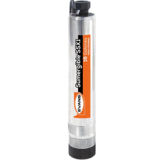 Bomba Sumergibles 1/2 Hp 110 V 60 Lpm SSX1ME050F2C Evans