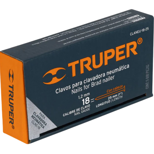 Caja Con 5000 Clavos Calibre 18 25 Mm Para Clne-18 18263 Truper