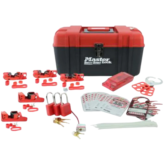 Caja De Herramientas De Bloqueo Con Dispositivos Eléctricos Estándar Y Candados De Termoplástico ML192 Master Lock