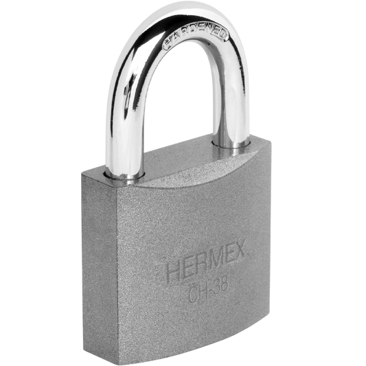 Candado De Hierro 38 Mm Gancho Corto En Blíster Hermex 43318 Truper