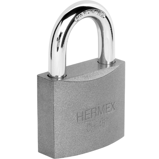 Candado De Hierro 45 Mm Gancho Corto En Blíster Hermex 43319 Truper
