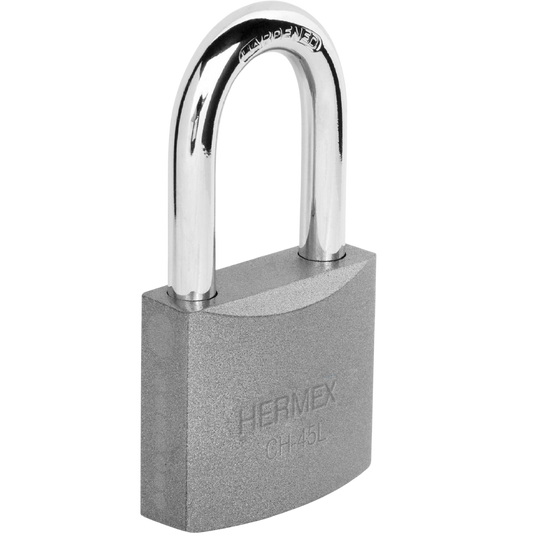 Candado De Hierro 45 Mm Gancho Largo En Blíster Hermex 43327 Truper
