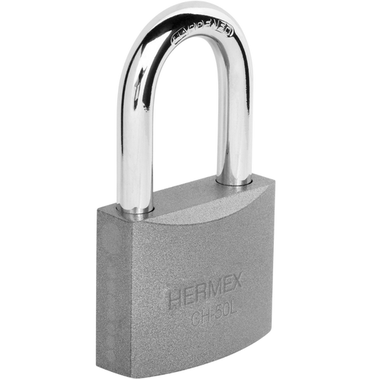 Candado De Hierro 50 Mm Gancho Largo En Blíster Hermex 43328 Truper