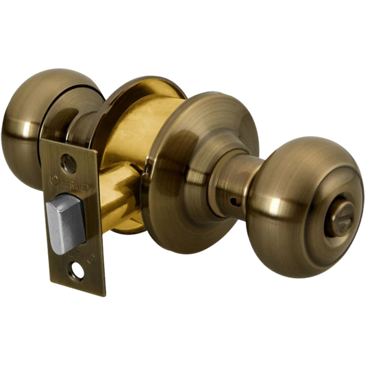 Cerradura Tipo Oval Para Baño Latón Antiguo Hermex 43453 Truper