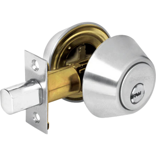 Cerrojo Llave-Llave Cromo Mate Llave Tradicional Hermex 23611 Truper