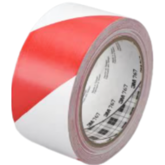 Cinta De Marcaje Roja/Blanca .048 X 32.91 M 767 70006279411 3M