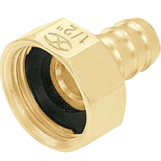 Conector 1/2' Hembra De Latón Sólido Para Manguera 12700 Truper