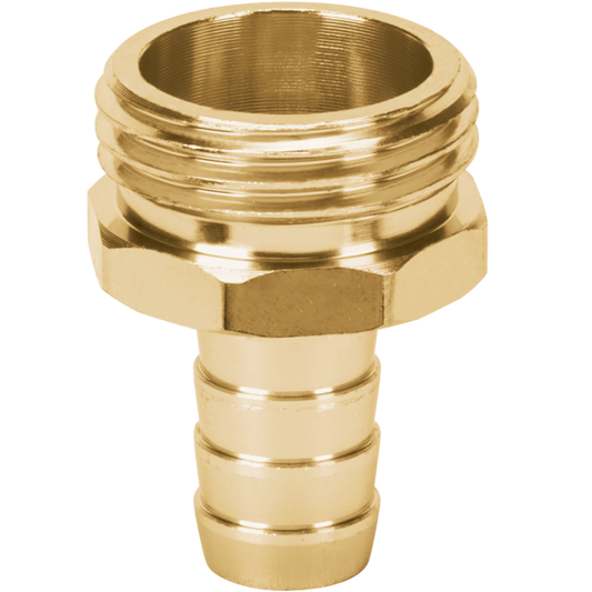 Conector 1/2' Macho De Latón Sólido Para Manguera 12702 Truper