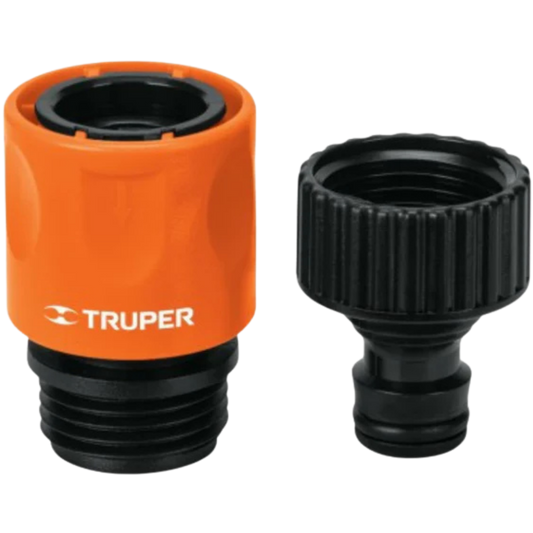 Conector 3/4' Rápido De Abs Grifo-Manguera Sistema Click 12724 Truper