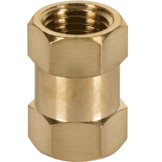 Cople De Latón Tipo Ff Cuerda 1/4 Npt 19025 Truper