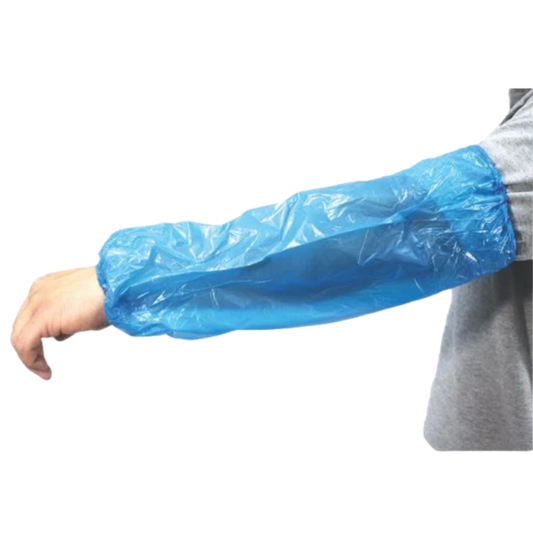 5621-Cubremanga Azul 18" De Polietileno 100 Piezas Por Bolsa SC-PE-18-BL Tac