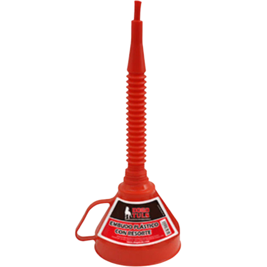 Embudo Plástico Con Resorte Rojo SH2128 Dogotuls