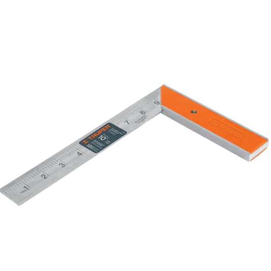 Escuadra 10' Para Carpintero Con Mango 100% De Aluminio 14374 Truper