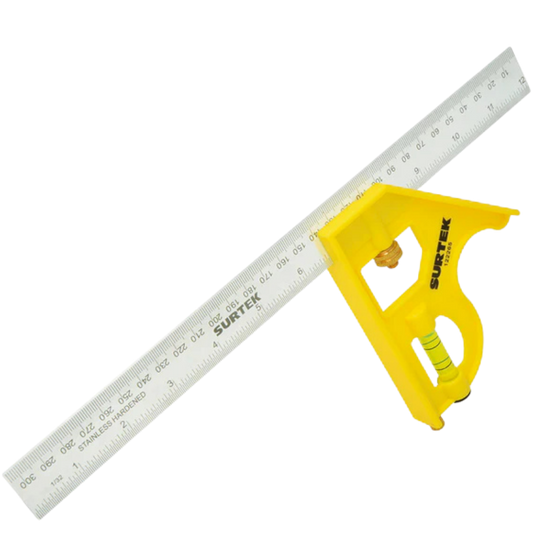Escuadra De Combinación Con Mango Plástico 12" 122265 Surtek