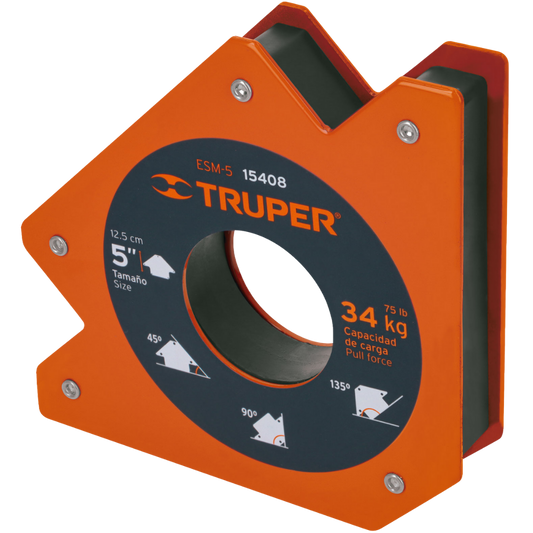 Escuadra Magnética 5' Para Soldar Capacidad 34 Kg 15408 Truper