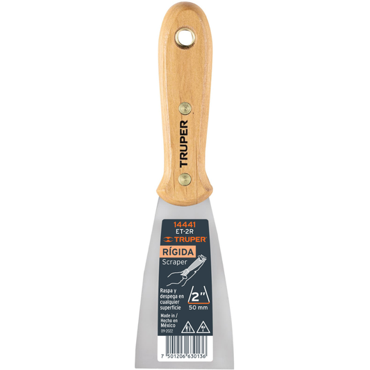 Espátula Rígida 2' Con Mango De Madera 14441 Truper