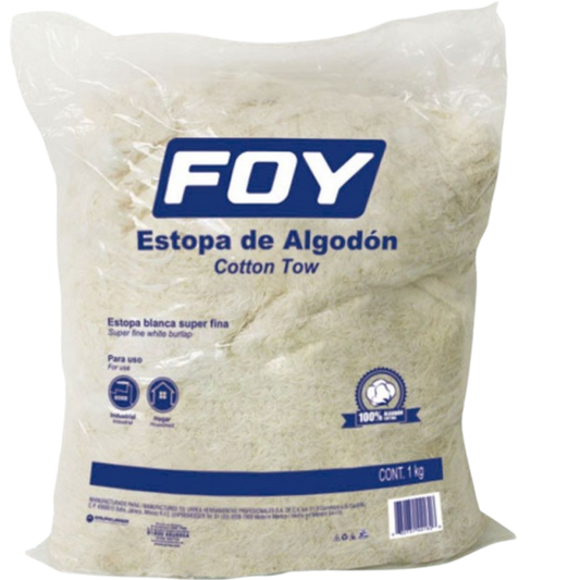 Estopa De Algodón 1 Kg 144182 Foy