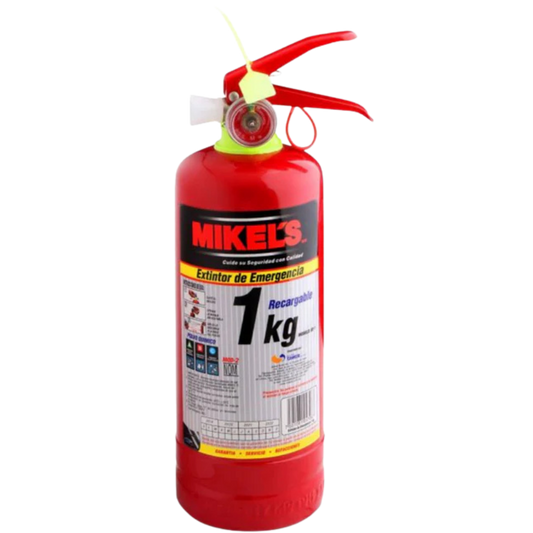 Extintor De Emergencia Recargable 1 Kg EE-1 Mikels