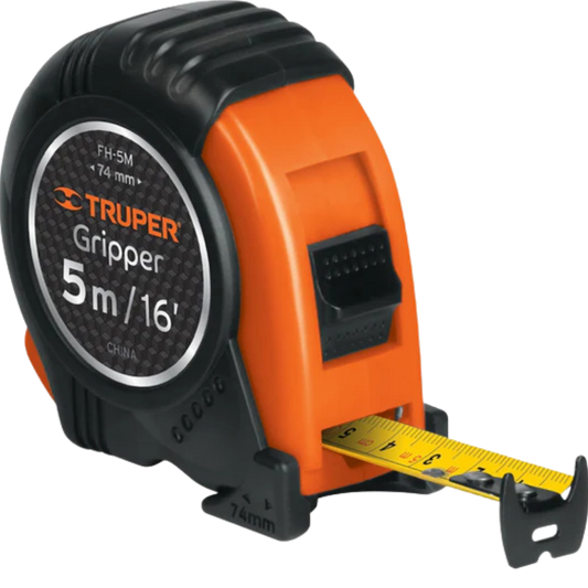 Flexómetro Gripper Contra Impactos 5 M Cinta 19 Mm 14578 Truper