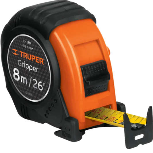 Flexómetro Gripper Contra Impactos 8 M Cinta 25 Mm 14579 Truper