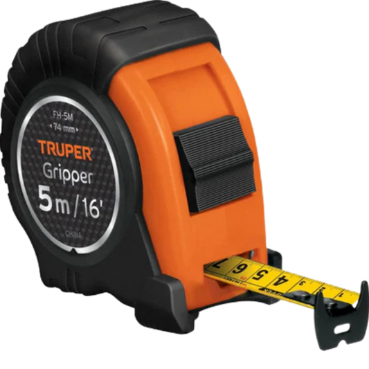 Flexómetro Industrial Contra Impactos 5 M Cinta 19 Mm 12694 Truper