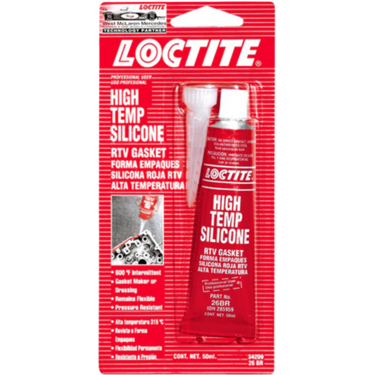 Formador De Empaques Silicona Roja Rtv Alta Temperatura 285956 Loctite