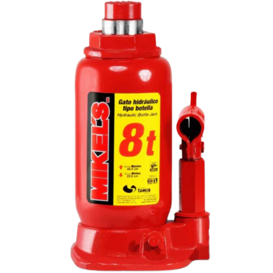 Gato Hidráulico De Botella Con Tornillo De Extensión 8 Ton GH-8 Mikels