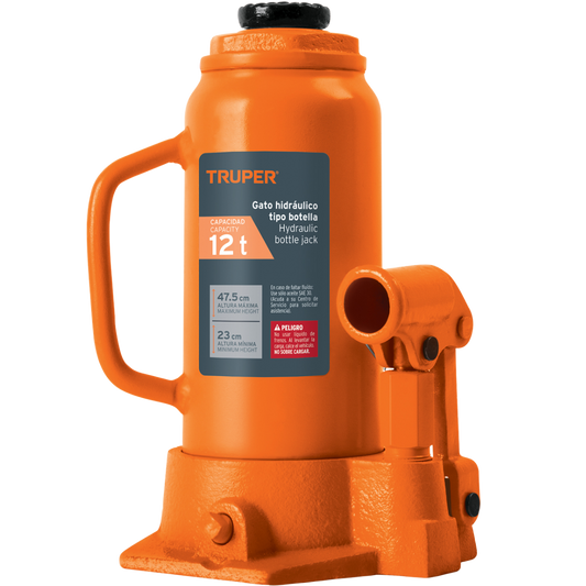 Gato Hidráulico De Botella De 12 Ton 14818 Truper