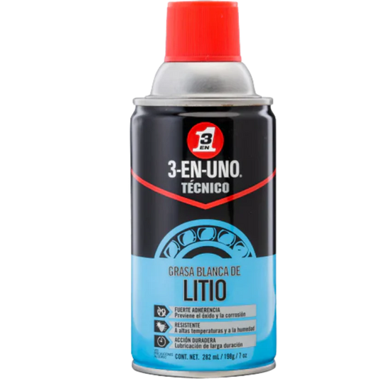 Caja Con 12 Pzs - Grasa En Aerosol Blanca Litio 7 Oz. 3 En Uno 520382 WD40 $111.82 C/U