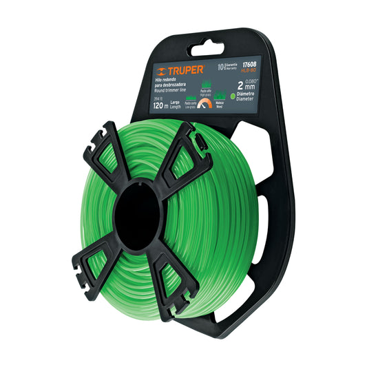Rollo De Hilo Para Desbrozadora 2 Mm X 120 M 17608 Truper