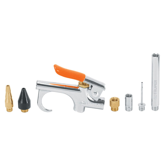 Juego De Pistola Sopleteadora Con 2 Boquillas Y 4 Accesorios 19078 Truper