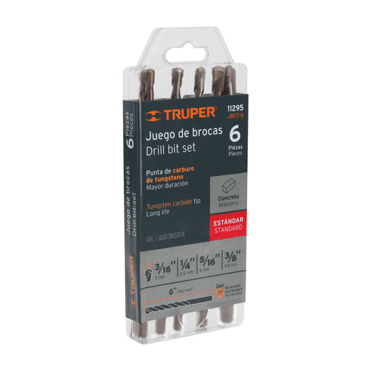 Juego De Brocas P/Concreto 6 Piezas 11295 Truper