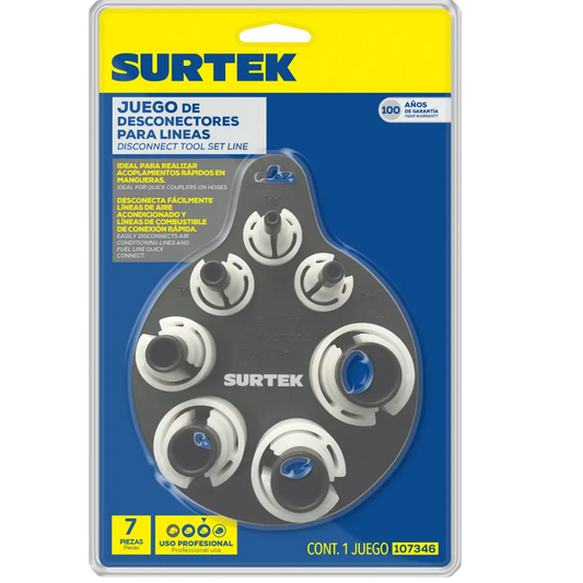 Juego De Desconectores Para Líneas De Combustible 7 Piezas 107346 Surtek