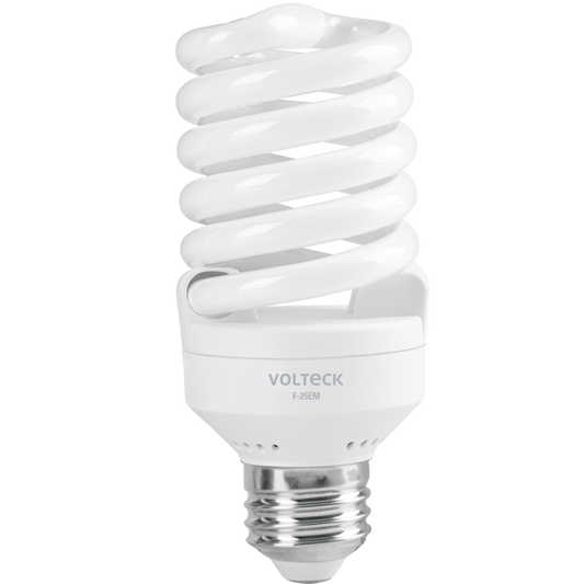 Lámpara Espiral Mini T2 25 W Luz De Día En Blíster Volteck 48506 Truper