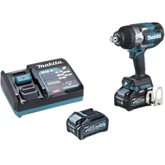 Llave De Impacto Inalambrica 3/4" 40 V Con Cargador Y 2 Baterías TW001GM201 Makita