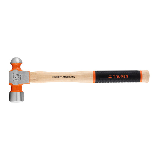 3994-Martillo Pulido De Bola 40 Oz Mango Hickory Grip 16905 Truper