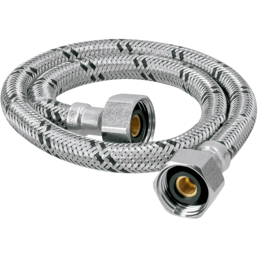 Manguera Lavabo/Fregadero Acero Inox 1/2' X 1/2' 55 Cm 49182 Truper