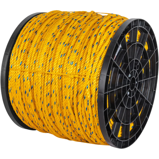 Metro De Cuerda Amarilla De 10 Mm (3/8") En Rollo De 440 M (21.3 Kg)Fiero 40177 Truper