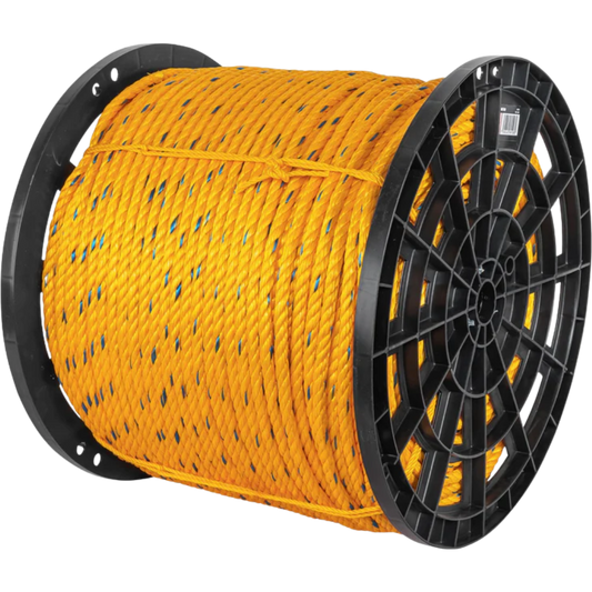 Metro De Cuerda Amarilla De 13 Mm (1/2") En Rollo De 390 M (177 Kg) Fiero 40179 Truper