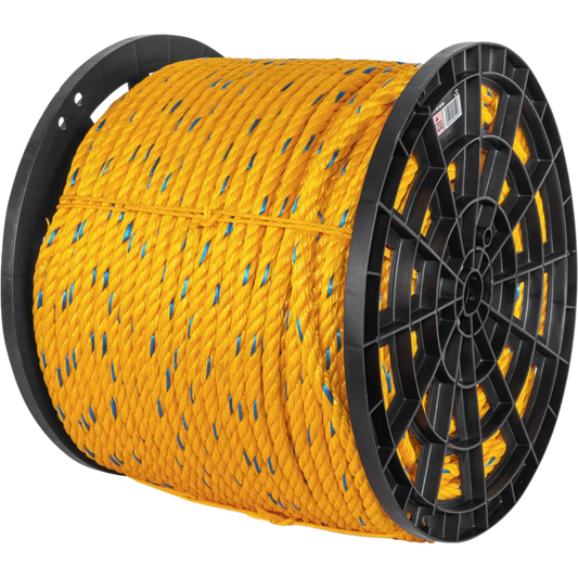 Metro De Cuerda Amarilla De 16 Mm (5/8")En Rollo De 264 M (31.5 Kg) Fiero 40180 Truper