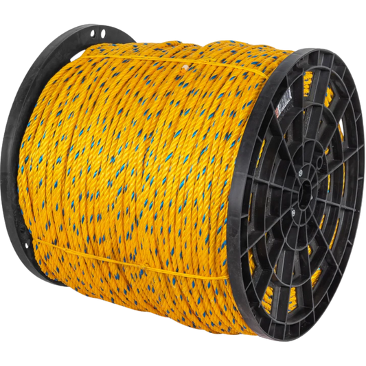 Metro De Cuerda Amarilla De 8 Mm (5/16") En Rollo De 640 M (21.3 kg) Fiero 40176 Truper